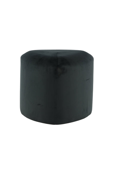 Peg Pouf - schwarz/Polyester - Samt - Ottomane / Poufs - ALVAHOME