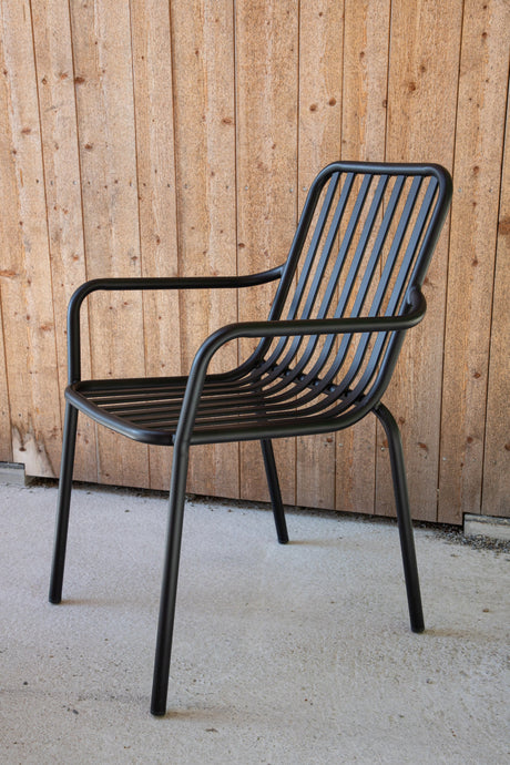 Peking Outdoor - Essstuhl - schwarz/Aluminum - Outdoor - Essstühle - ALVAHOME