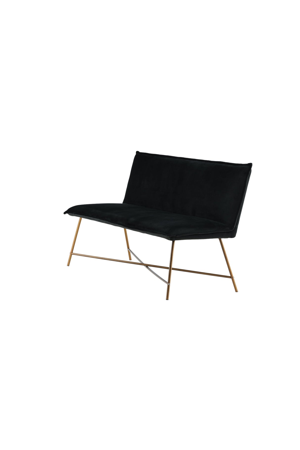 Petra 3 - Sitzer Sofa - schwarz/Polyester - Samt - 3 - Sitzer Sofas - ALVAHOME