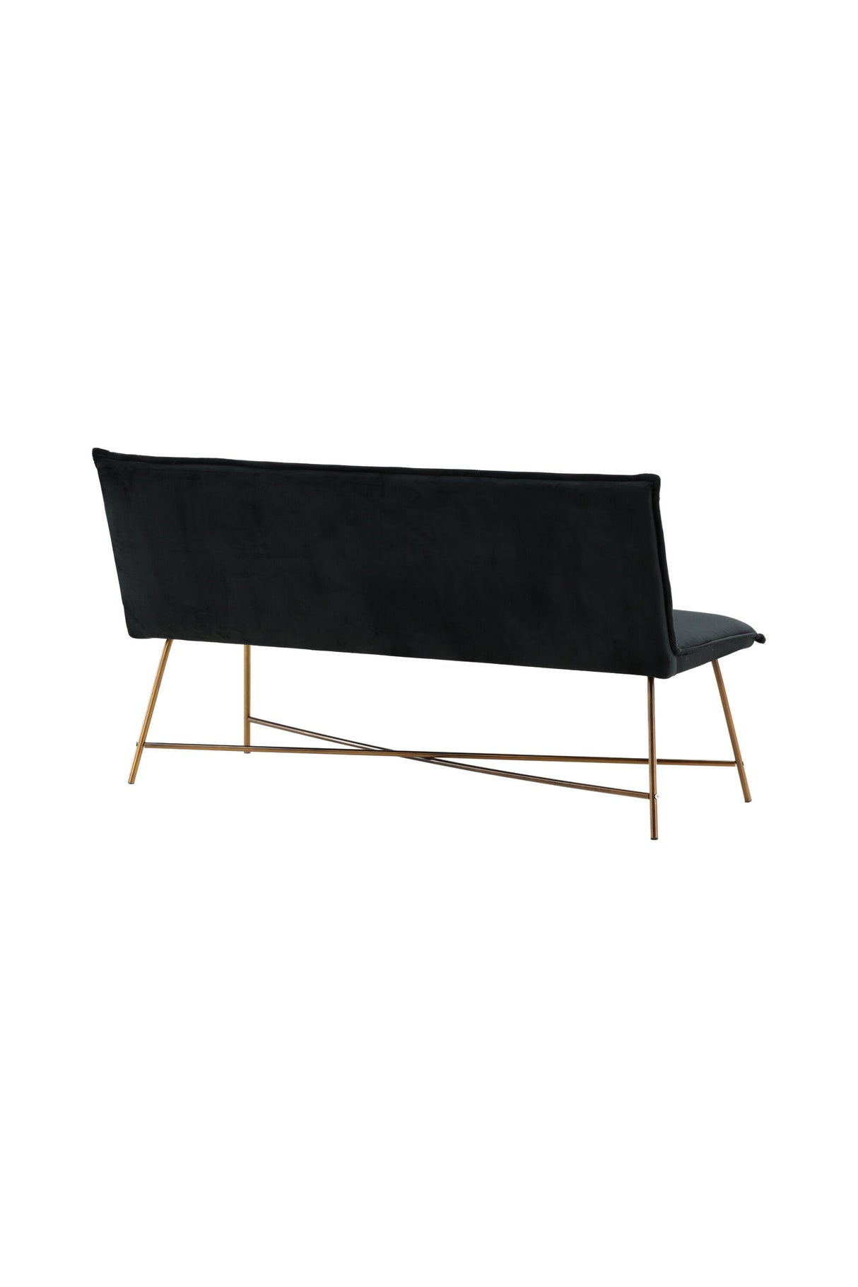 Petra 3 - Sitzer Sofa - schwarz/Polyester - Samt - 3 - Sitzer Sofas - ALVAHOME
