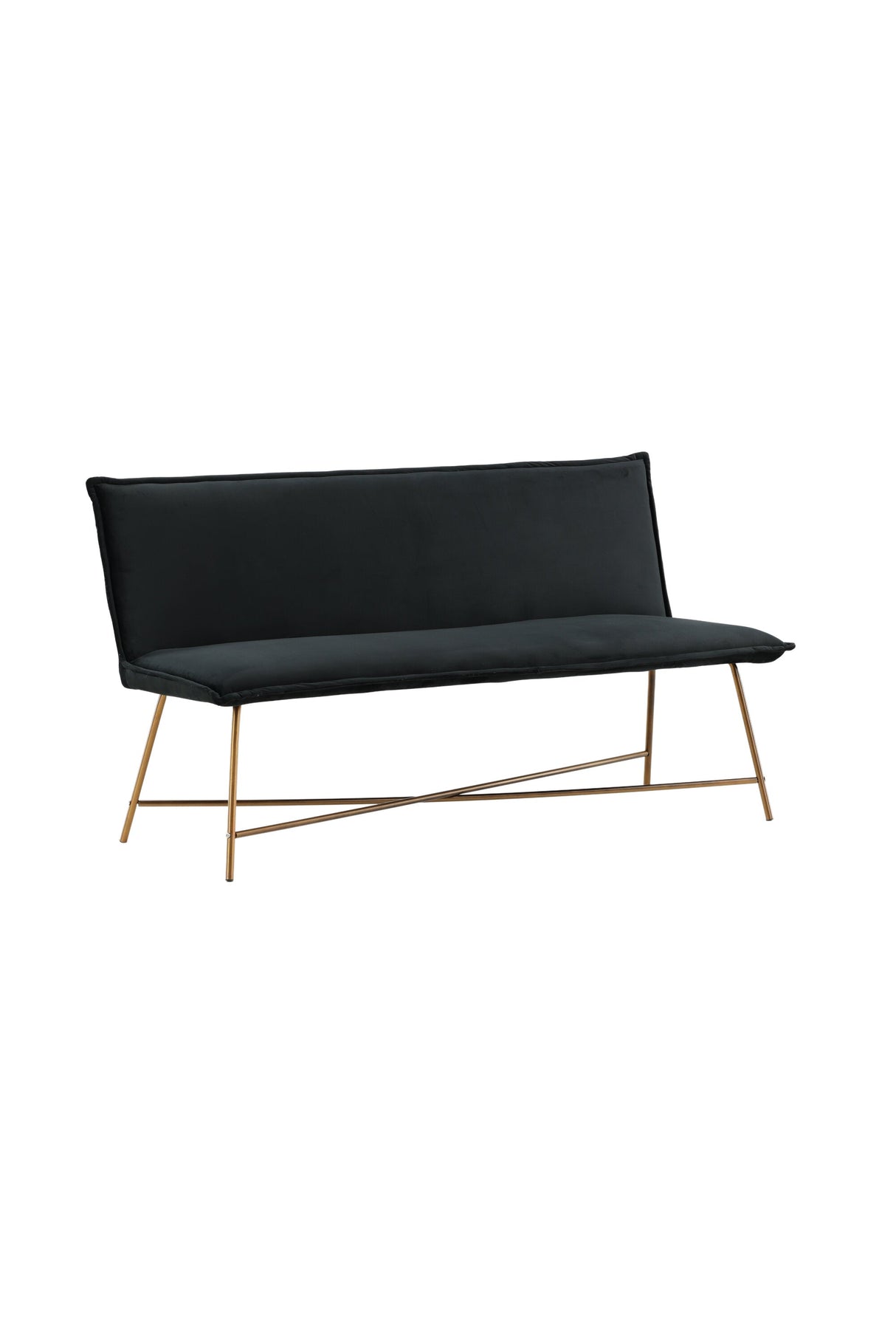 Petra 3 - Sitzer Sofa - schwarz/Polyester - Samt - 3 - Sitzer Sofas - ALVAHOME
