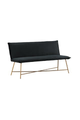 Petra 3 - Sitzer Sofa - schwarz/Polyester - Samt - 3 - Sitzer Sofas - ALVAHOME