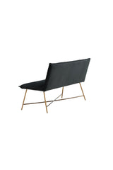 Petra 3 - Sitzer Sofa - schwarz/Polyester - Samt - 3 - Sitzer Sofas - ALVAHOME