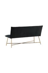 Petra 3 - Sitzer Sofa - schwarz/Polyester - Samt - 3 - Sitzer Sofas - ALVAHOME