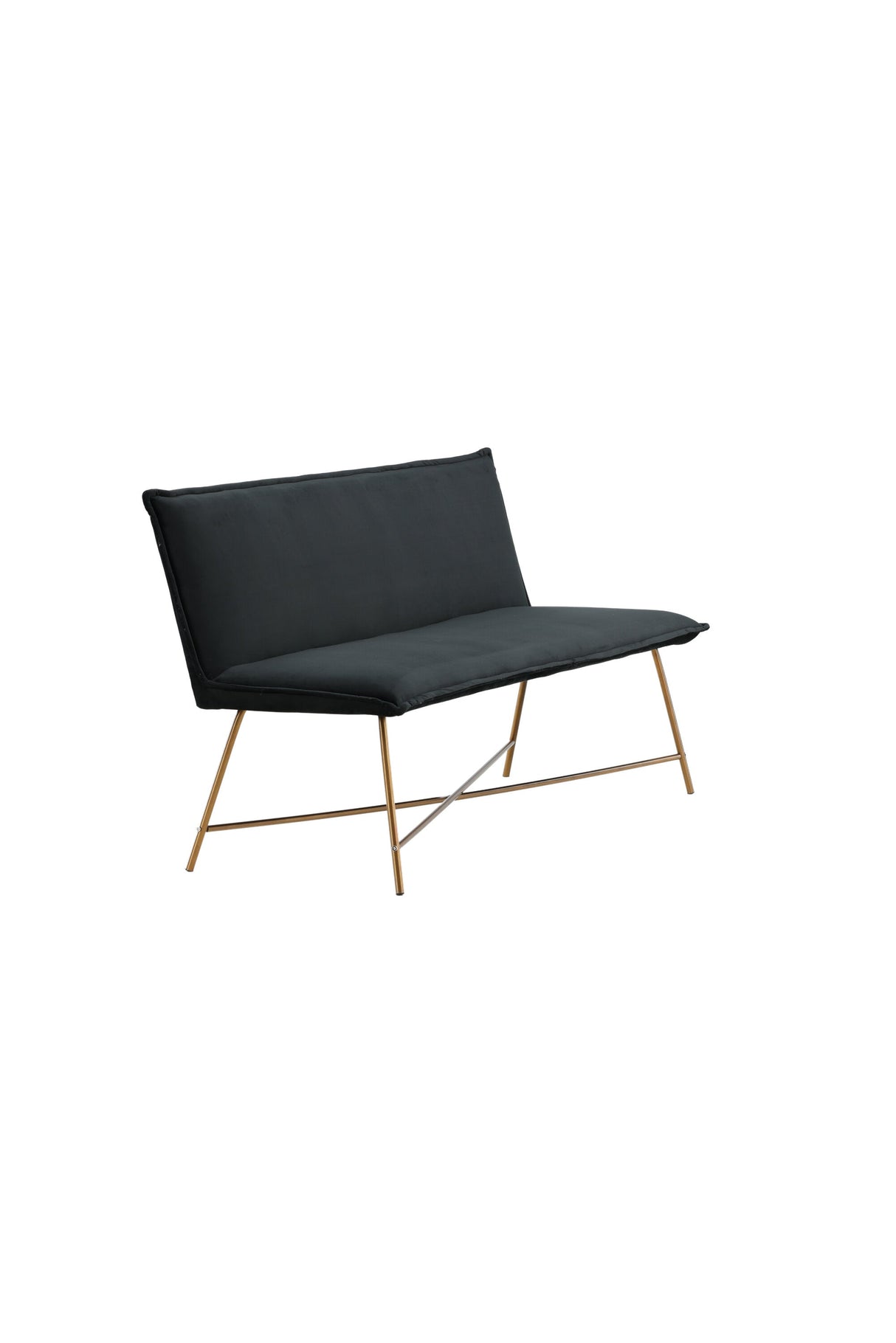 Petra 3 - Sitzer Sofa - schwarz/Polyester - Samt - 3 - Sitzer Sofas - ALVAHOME
