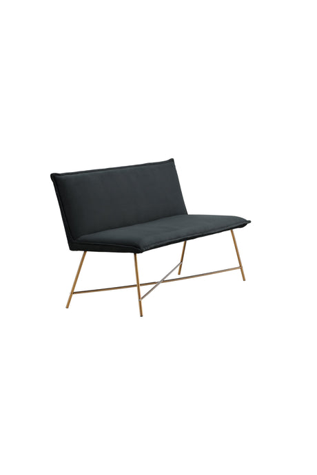 Petra 3 - Sitzer Sofa - schwarz/Polyester - Samt - 3 - Sitzer Sofas - ALVAHOME