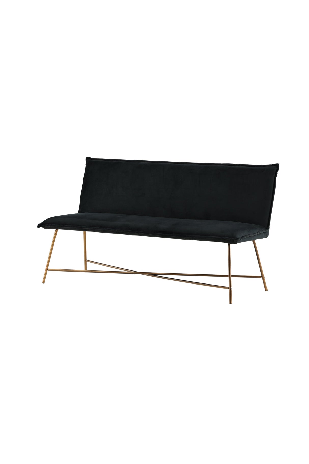 Petra 3 - Sitzer Sofa - schwarz/Polyester - Samt - 3 - Sitzer Sofas - ALVAHOME