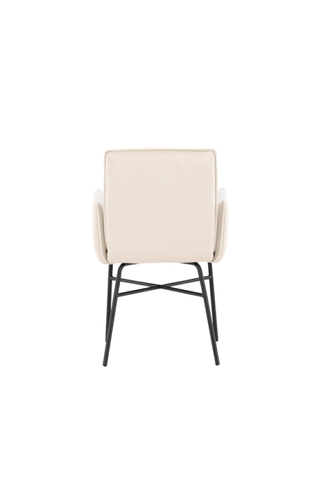 Petra Esszimmerstuhl - beige/Polyester - Samt - Essstühle - ALVAHOME
