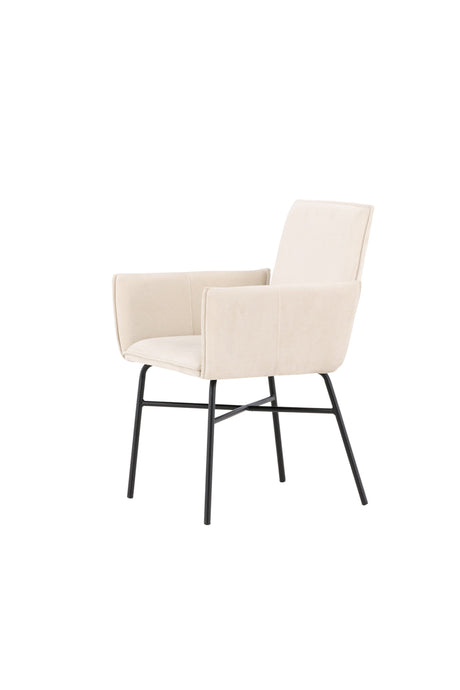 Petra Esszimmerstuhl - beige/Polyester - Samt - Essstühle - ALVAHOME