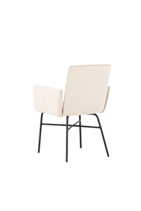 Petra Esszimmerstuhl - beige/Polyester - Samt - Essstühle - ALVAHOME
