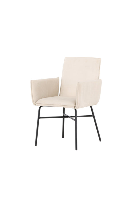 Petra Esszimmerstuhl - beige/Polyester - Samt - Essstühle - ALVAHOME