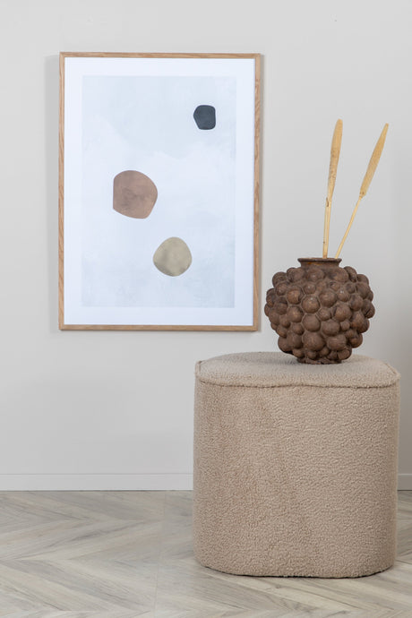Piff Pouf - beige/Polyester - Teddy - Ottomane / Poufs - ALVAHOME