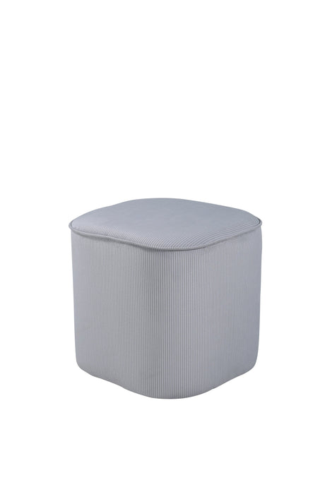 Piff Pouf - grau/Polyester - Kord - Ottomane / Poufs - ALVAHOME