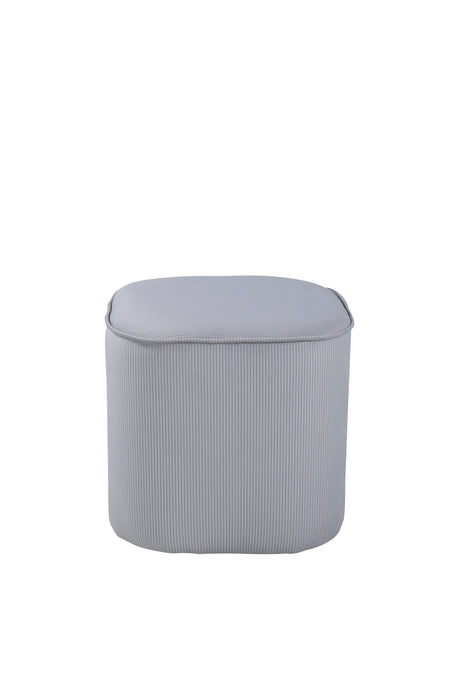 Piff Pouf - grau/Polyester - Kord - Ottomane / Poufs - ALVAHOME