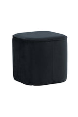 Piff Pouf - schwarz/Polyester - Samt - Ottomane / Poufs - ALVAHOME