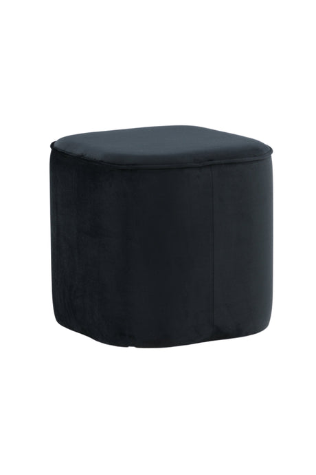 Piff Pouf - schwarz/Polyester - Samt - Ottomane / Poufs - ALVAHOME