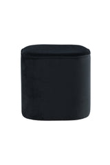 Piff Pouf - schwarz/Polyester - Samt - Ottomane / Poufs - ALVAHOME