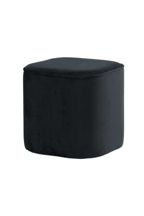 Piff Pouf - schwarz/Polyester - Samt - Ottomane / Poufs - ALVAHOME