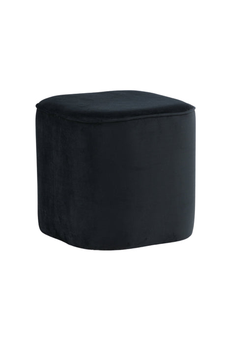 Piff Pouf - schwarz/Polyester - Samt - Ottomane / Poufs - ALVAHOME