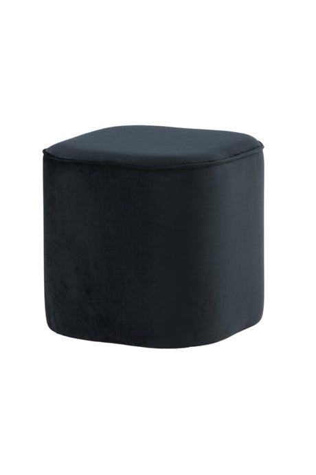 Piff Pouf - schwarz/Polyester - Samt - Ottomane / Poufs - ALVAHOME