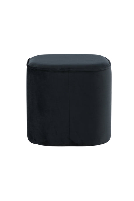 Piff Pouf - schwarz/Polyester - Samt - Ottomane / Poufs - ALVAHOME
