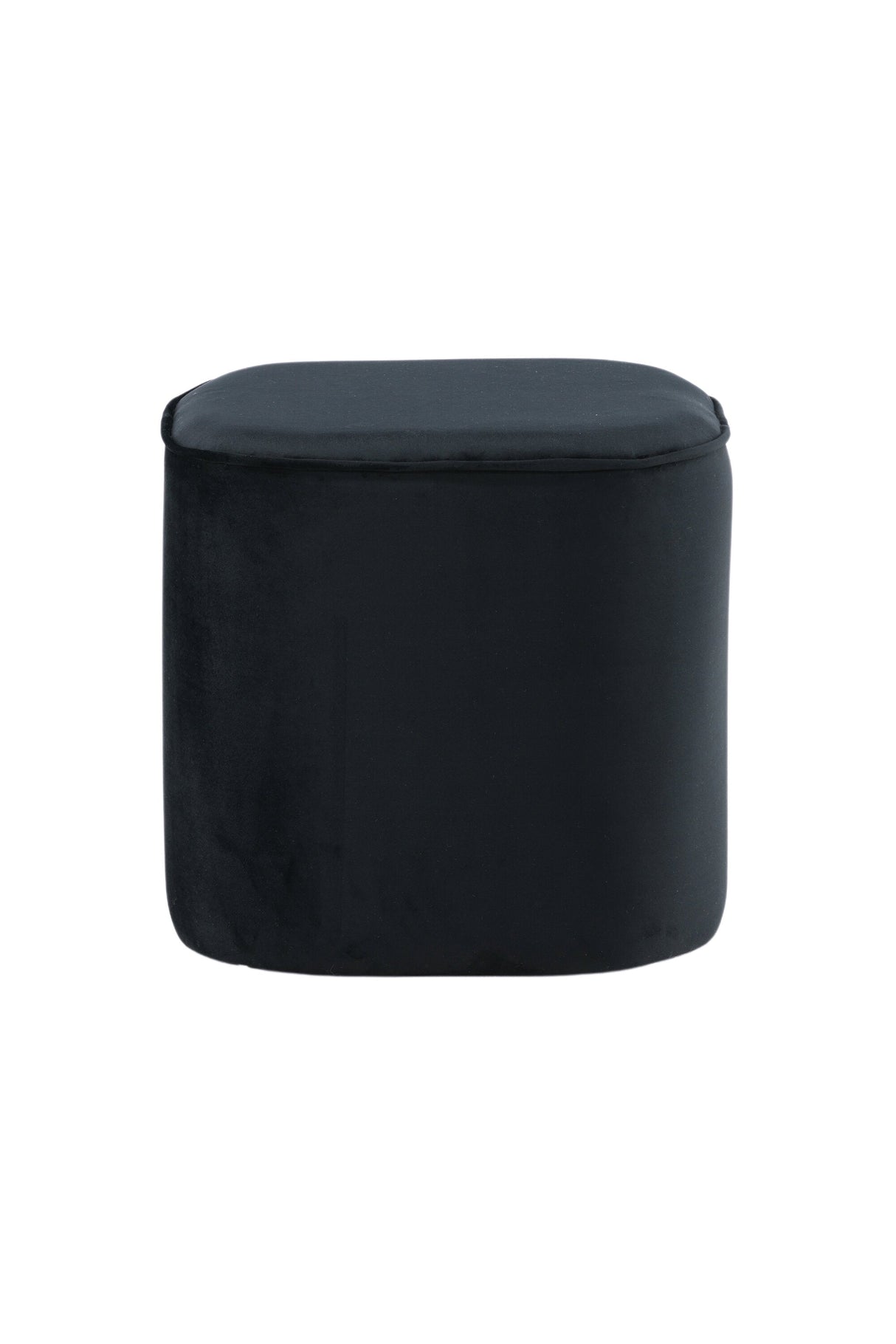 Piff Pouf - schwarz/Polyester - Samt - Ottomane / Poufs - ALVAHOME