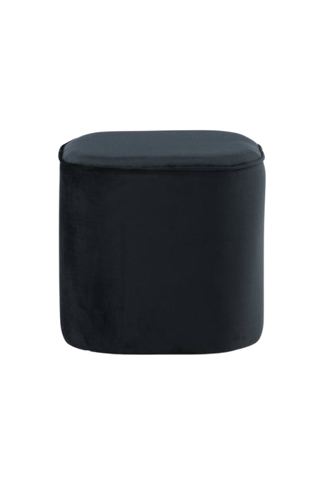 Piff Pouf - schwarz/Polyester - Samt - Ottomane / Poufs - ALVAHOME