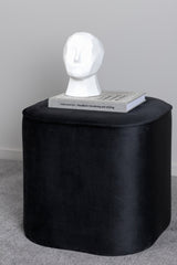 Piff Pouf - schwarz/Polyester - Samt - Ottomane / Poufs - ALVAHOME