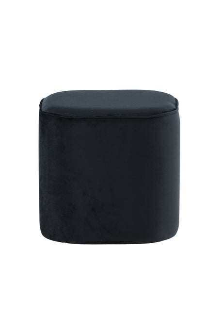 Piff Pouf - schwarz/Polyester - Samt - Ottomane / Poufs - ALVAHOME