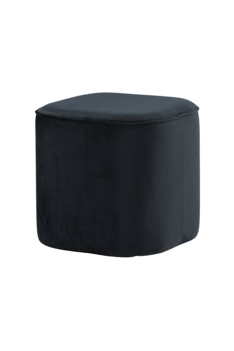 Piff Pouf - schwarz/Polyester - Samt - Ottomane / Poufs - ALVAHOME