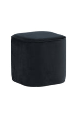 Piff Pouf - schwarz/Polyester - Samt - Ottomane / Poufs - ALVAHOME