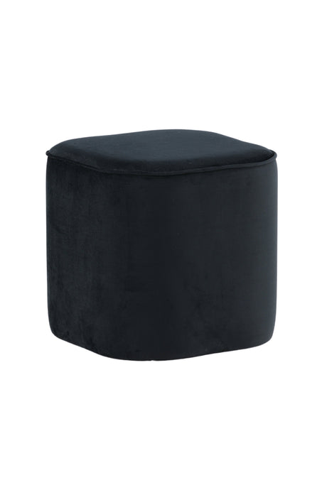 Piff Pouf - schwarz/Polyester - Samt - Ottomane / Poufs - ALVAHOME
