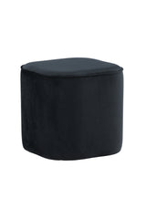 Piff Pouf - schwarz/Polyester - Samt - Ottomane / Poufs - ALVAHOME