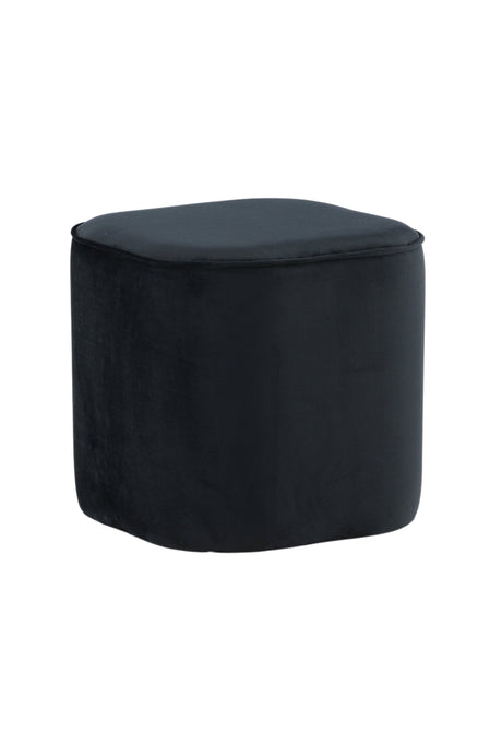 Piff Pouf - schwarz/Polyester - Samt - Ottomane / Poufs - ALVAHOME