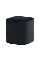 Piff Pouf - schwarz/Polyester - Samt - Ottomane / Poufs - ALVAHOME