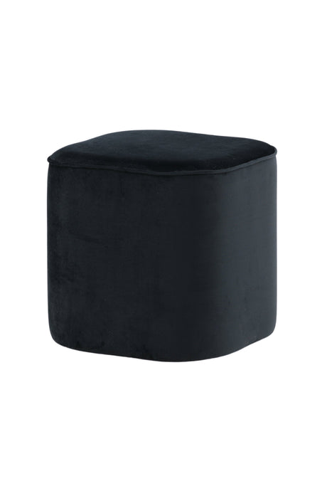 Piff Pouf - schwarz/Polyester - Samt - Ottomane / Poufs - ALVAHOME