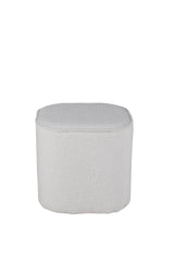 Piff Pouf - weiß/Polyester - Teddy - Ottomane / Poufs - ALVAHOME
