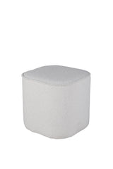 Piff Pouf - weiß/Polyester - Teddy - Ottomane / Poufs - ALVAHOME