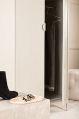 Piring Garderrobe - beige/Stahl - Garderroben - ALVAHOME