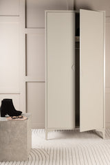 Piring Garderrobe - beige/Stahl - Garderroben - ALVAHOME