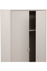 Piring Garderrobe - beige/Stahl - Garderroben - ALVAHOME