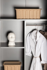 Piring Garderrobe - hellgrau/Stahl - Garderroben - ALVAHOME