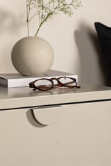 Piring Kommode - beige/Stahl - Kommoden - ALVAHOME