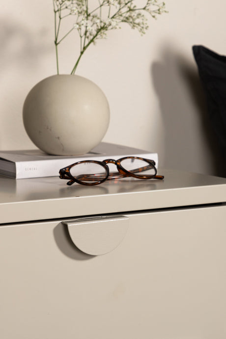 Piring Kommode - beige/Stahl - Kommoden - ALVAHOME