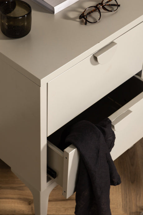 Piring Kommode - beige/Stahl - Kommoden - ALVAHOME
