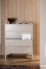 Piring Kommode - beige/Stahl - Kommoden - ALVAHOME