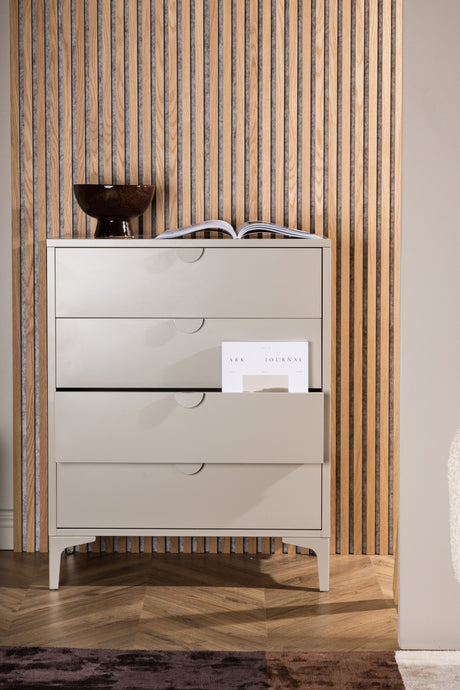 Piring Kommode - beige/Stahl - Kommoden - ALVAHOME