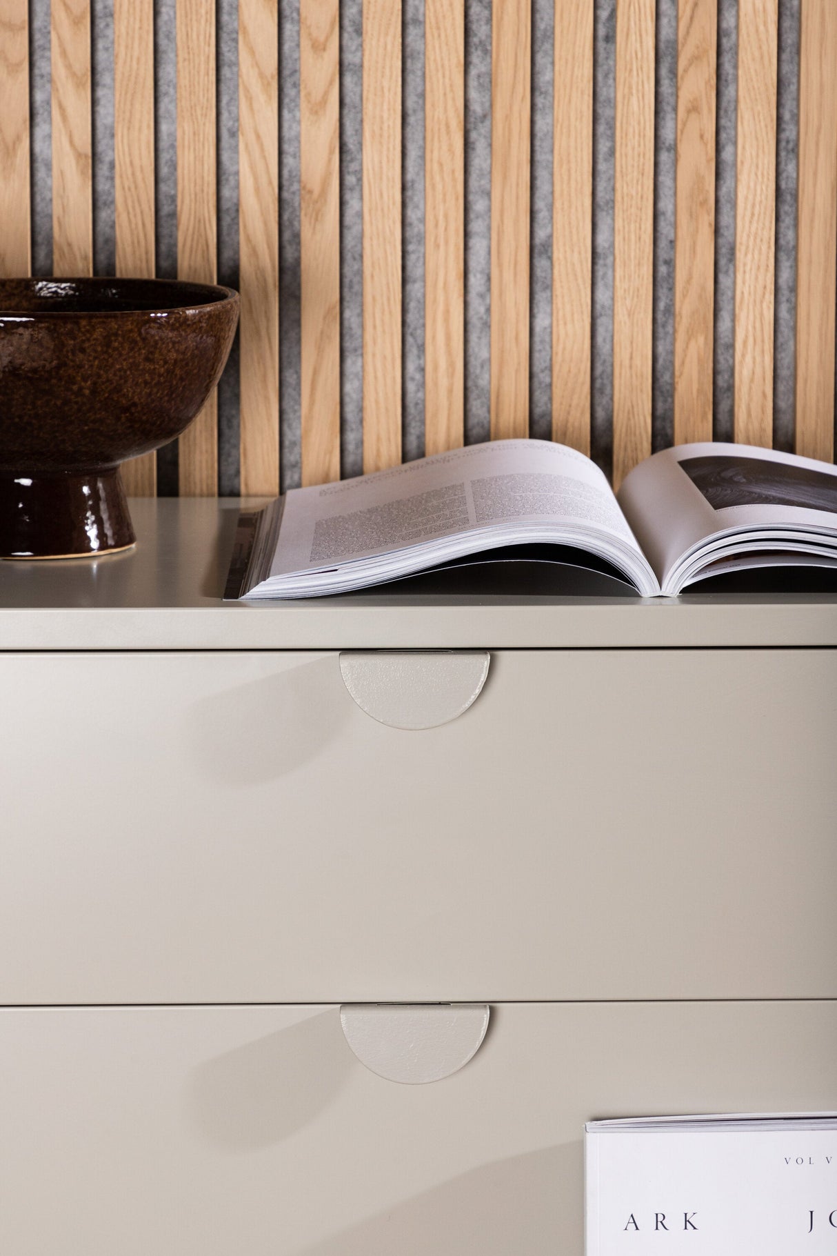 Piring Kommode - beige/Stahl - Kommoden - ALVAHOME