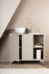 Piring Schrank - beige/Stahl - Schränke - ALVAHOME