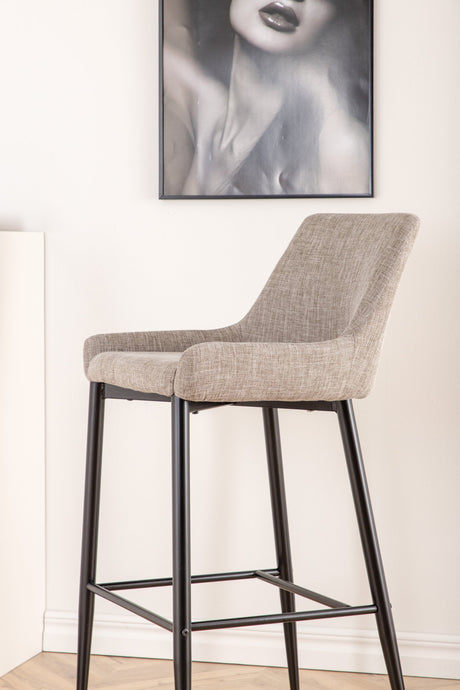 Plaza Barhocker - beige/Polyester - Leinen - Barhocker - ALVAHOME